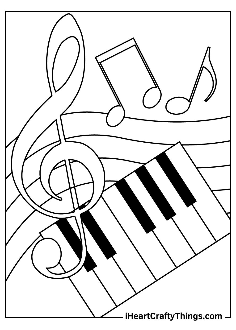 Music Printable Coloring Pages