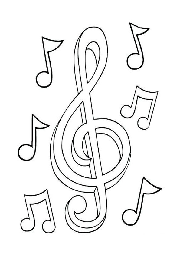 Music Printable Coloring Pages
