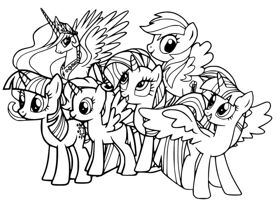 My Little Pony Colouring Pictures Free Infoupdate
