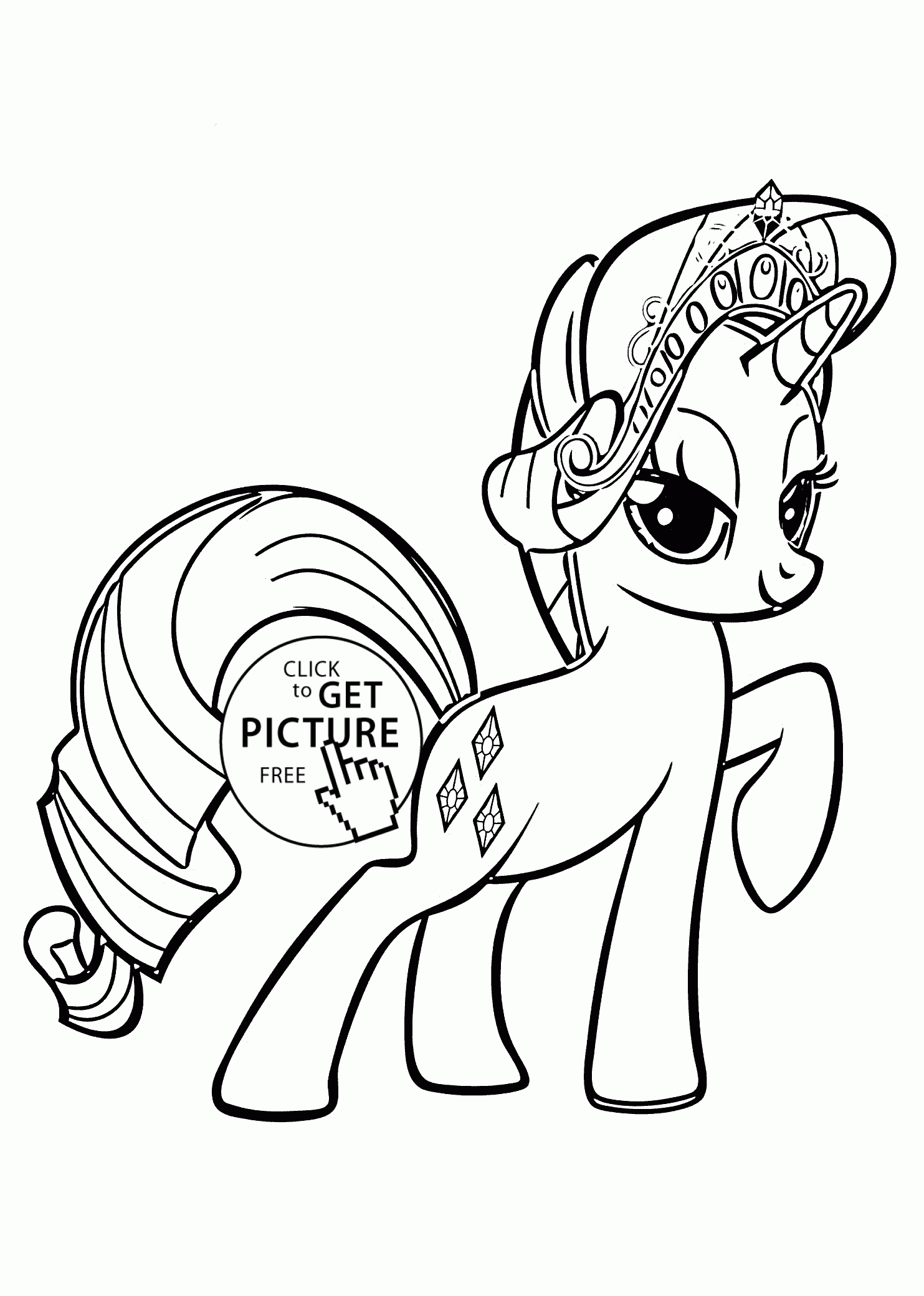 My Little Pony Rarity Coloring Pages For Kids Printable Free My Little Pony Rarity Coloring Pages For Kids Printable Free