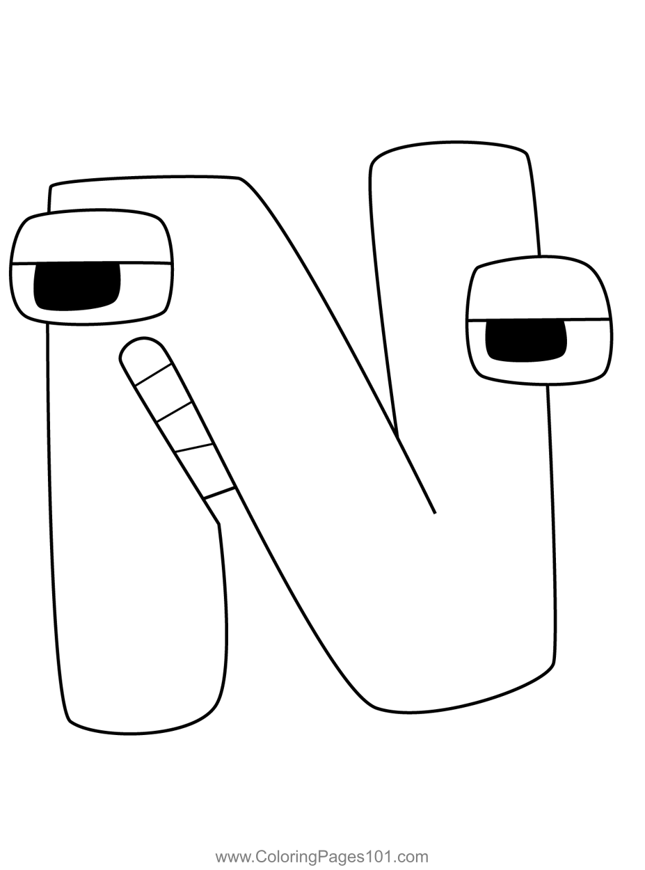 N Coloring Pages