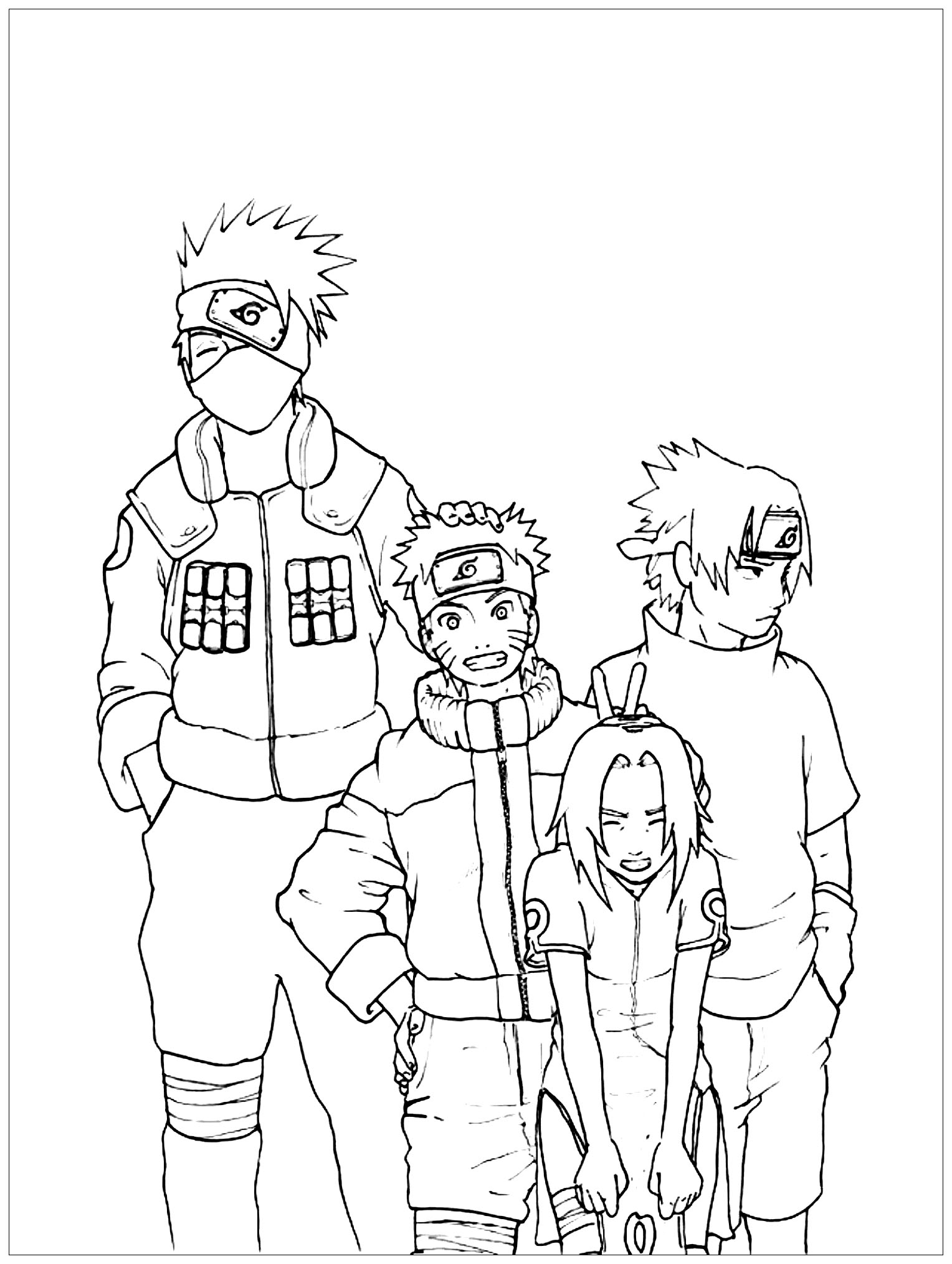 Naruto Naruto Coloring Pages For Kids Naruto Naruto Coloring Pages For Kids