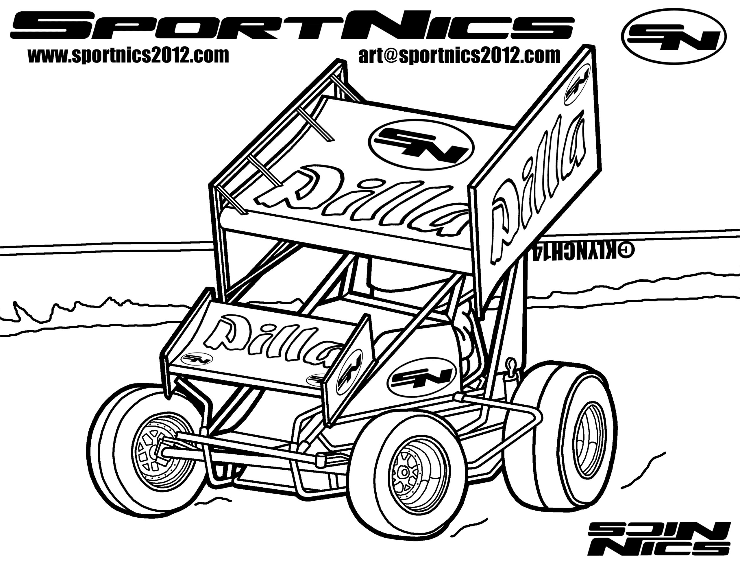 Nascar Coloring Pages Printable