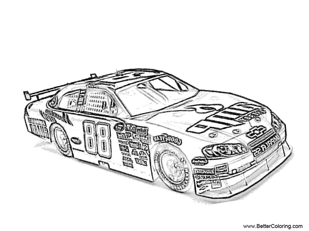 Nascar Coloring Pages Printable Printable Templates