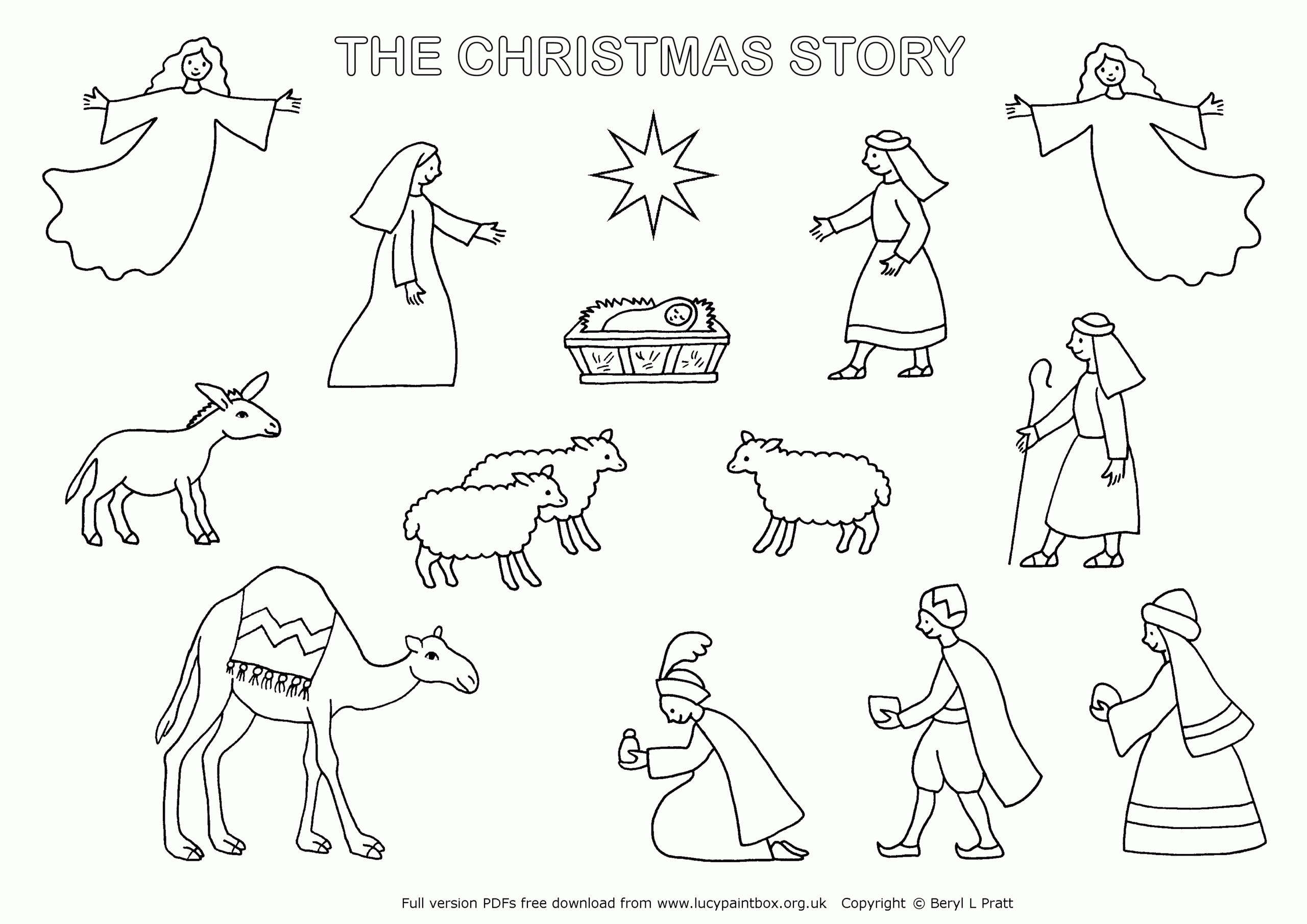 Nativity Coloring Page Preschool Nativity Coloring Page Preschool