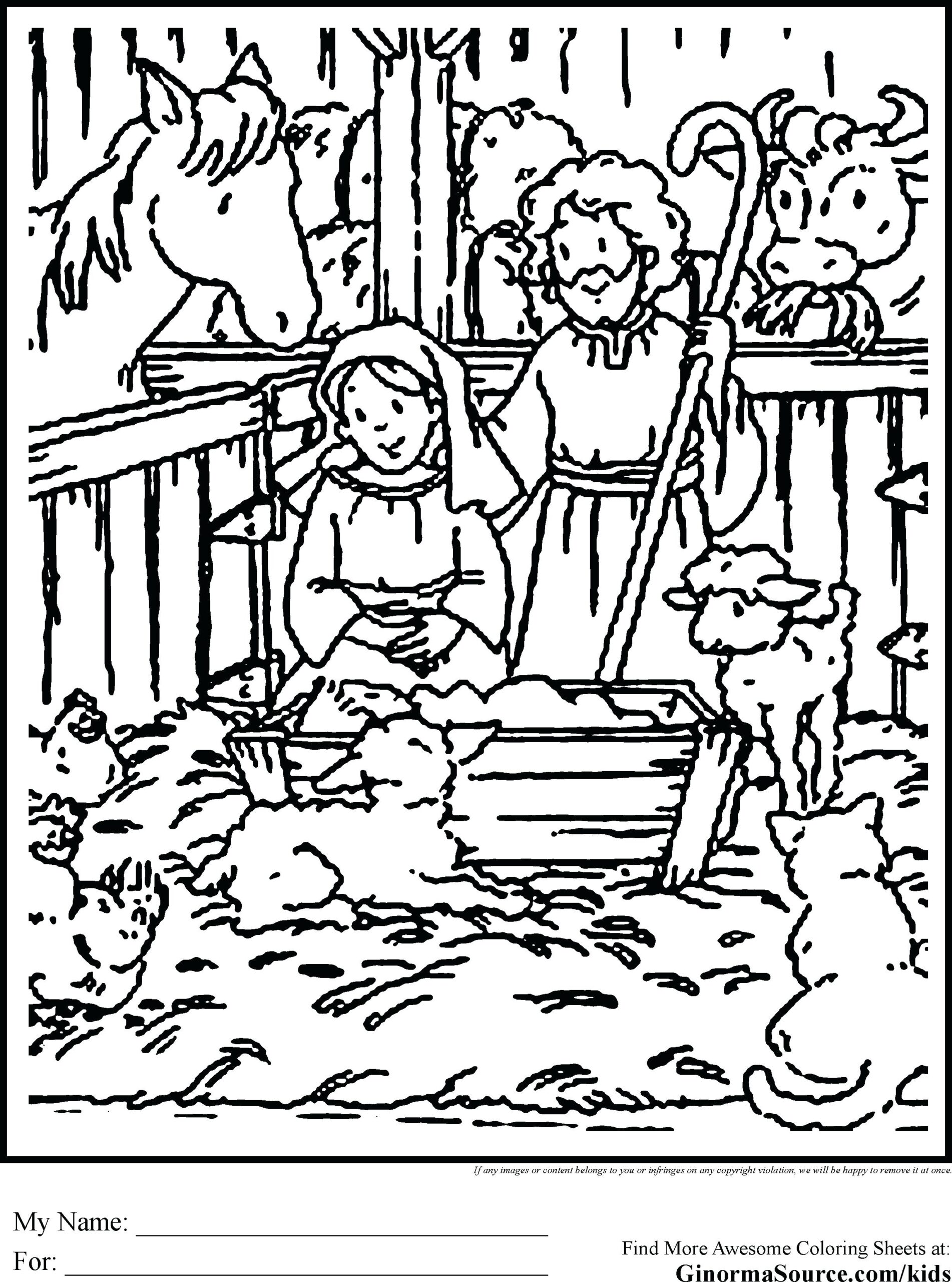 Free Printable Coloring Pages Nativity Free Printable Coloring Pages Nativity