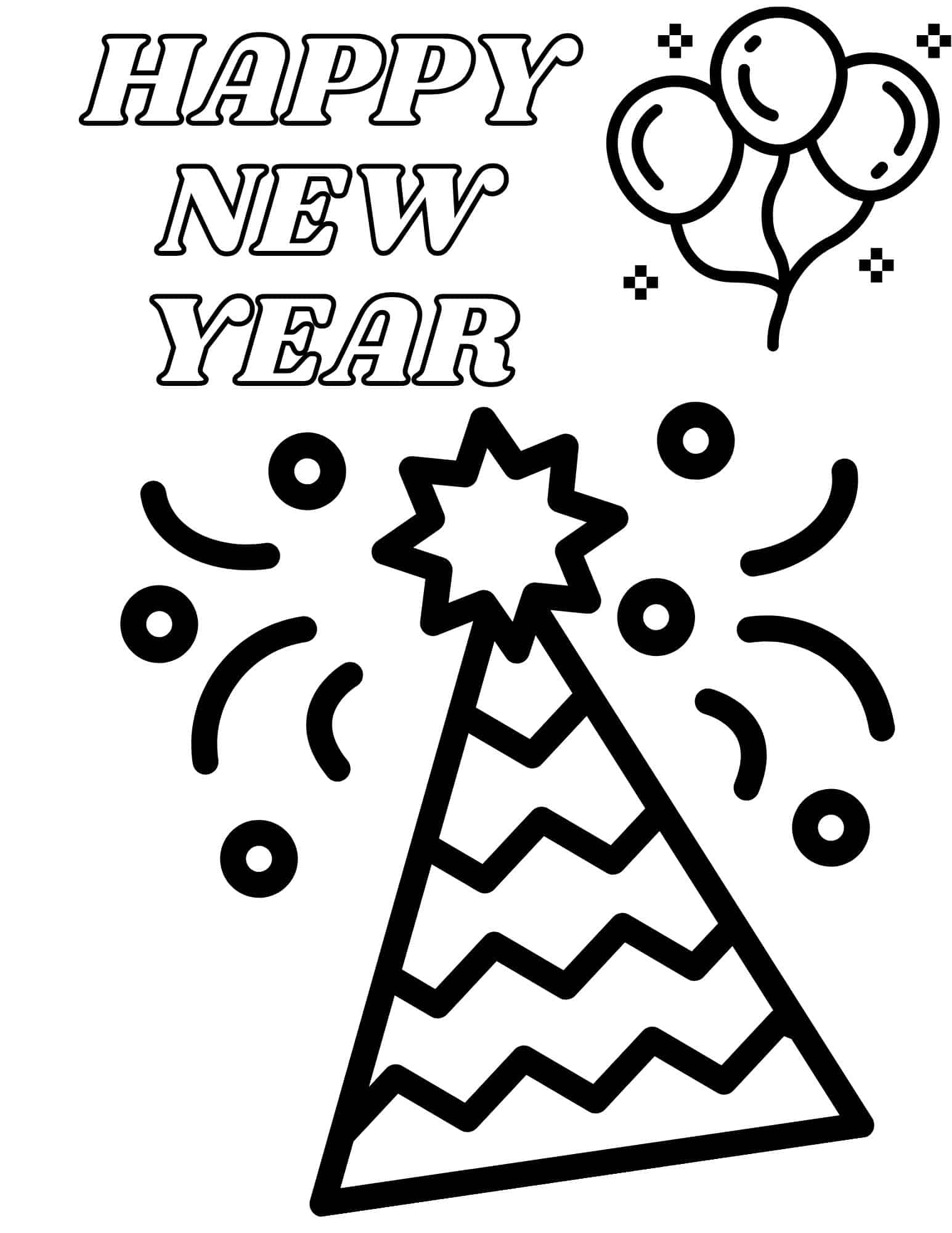 New Years Coloring Pages For Kids Dresses And Dinosaurs New Years Coloring Pages For Kids Dresses And Dinosaurs