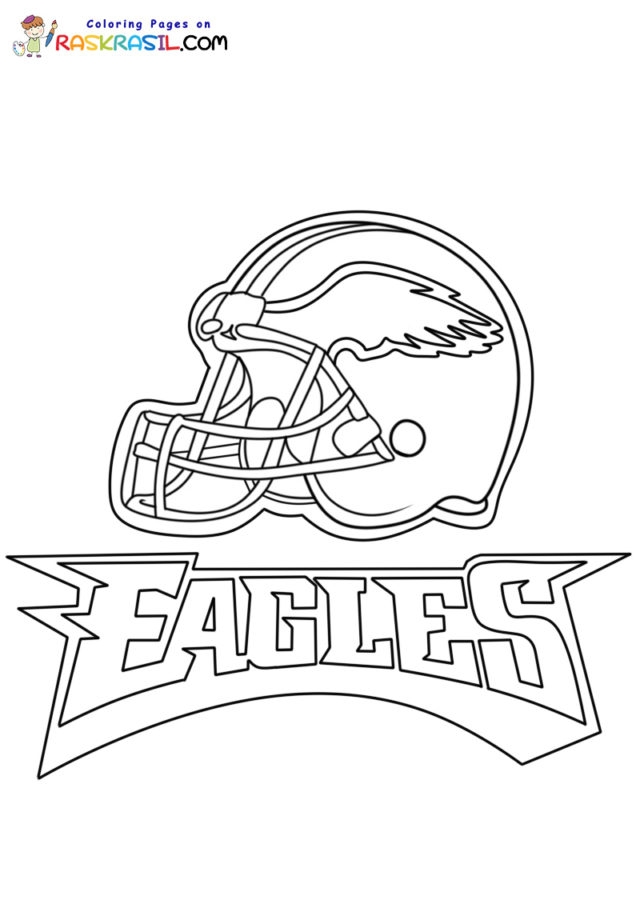 Nfl Eagles Football Coloring Pages