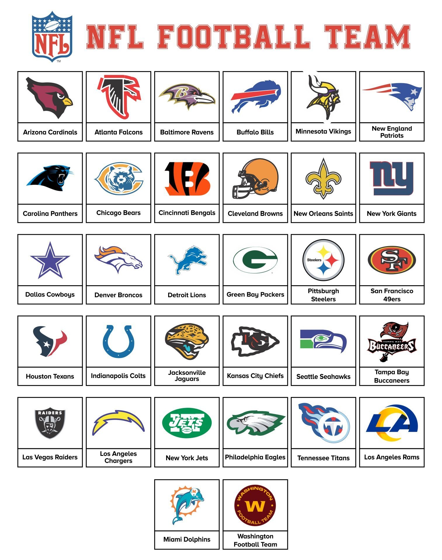 NFL Football Logos 10 Free PDF Printables Printablee Nfl Football NFL Football Logos 10 Free PDF Printables Printablee Nfl Football