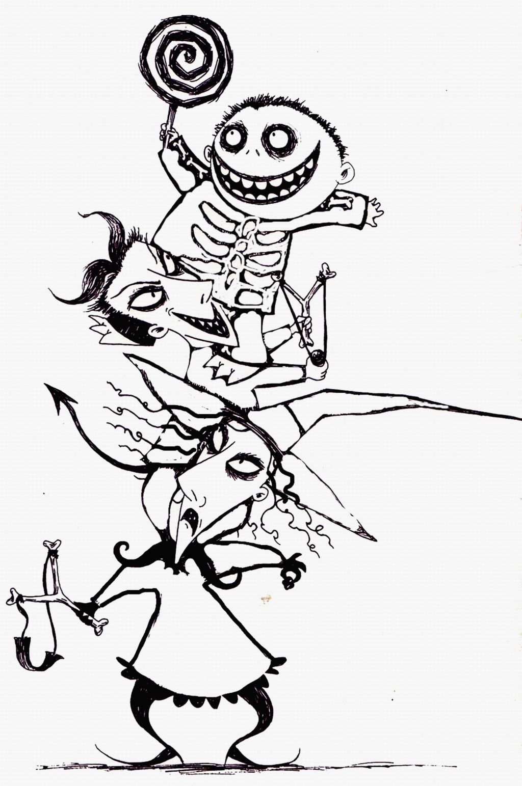 Nightmare Before Christmas Coloring Pages Printable Coloring Home Nightmare Before Christmas Coloring Pages Printable Coloring Home