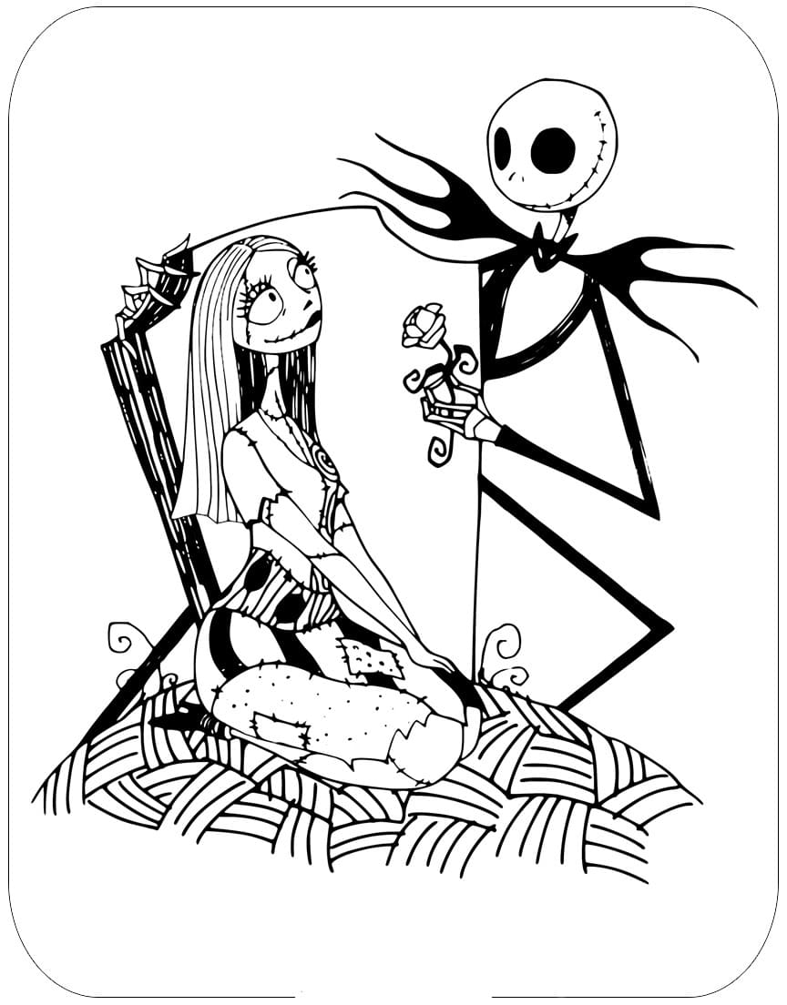 Nightmare Before Christmas Printable Coloring Pages Nightmare Before Christmas Printable Coloring Pages