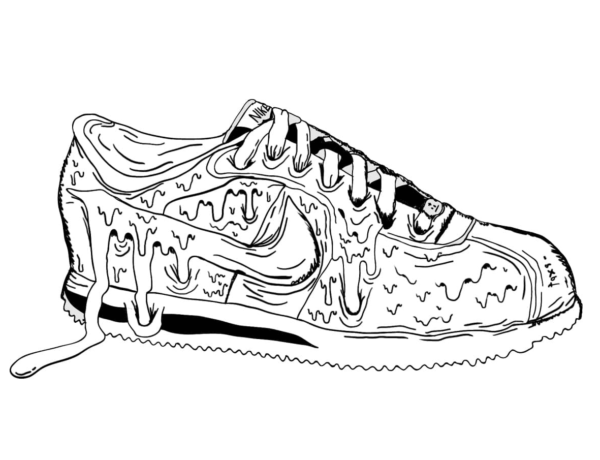 Nike Shoe Coloring Sheet Free Printable Templates Nike Shoe Coloring Sheet Free Printable Templates
