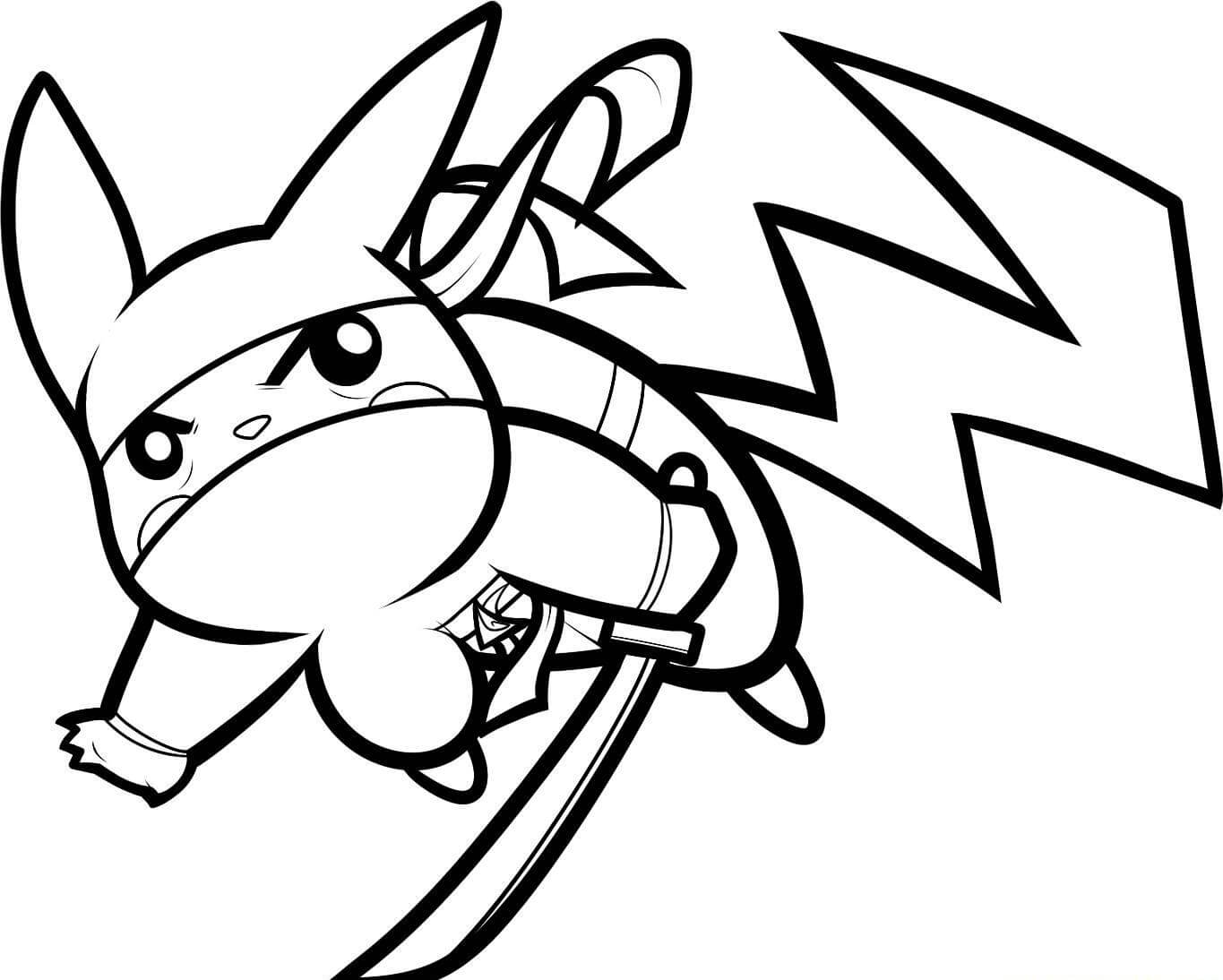 Ninja Pikachu Coloring Page Free Printable Coloring Pages For Kids Ninja Pikachu Coloring Page Free Printable Coloring Pages For Kids