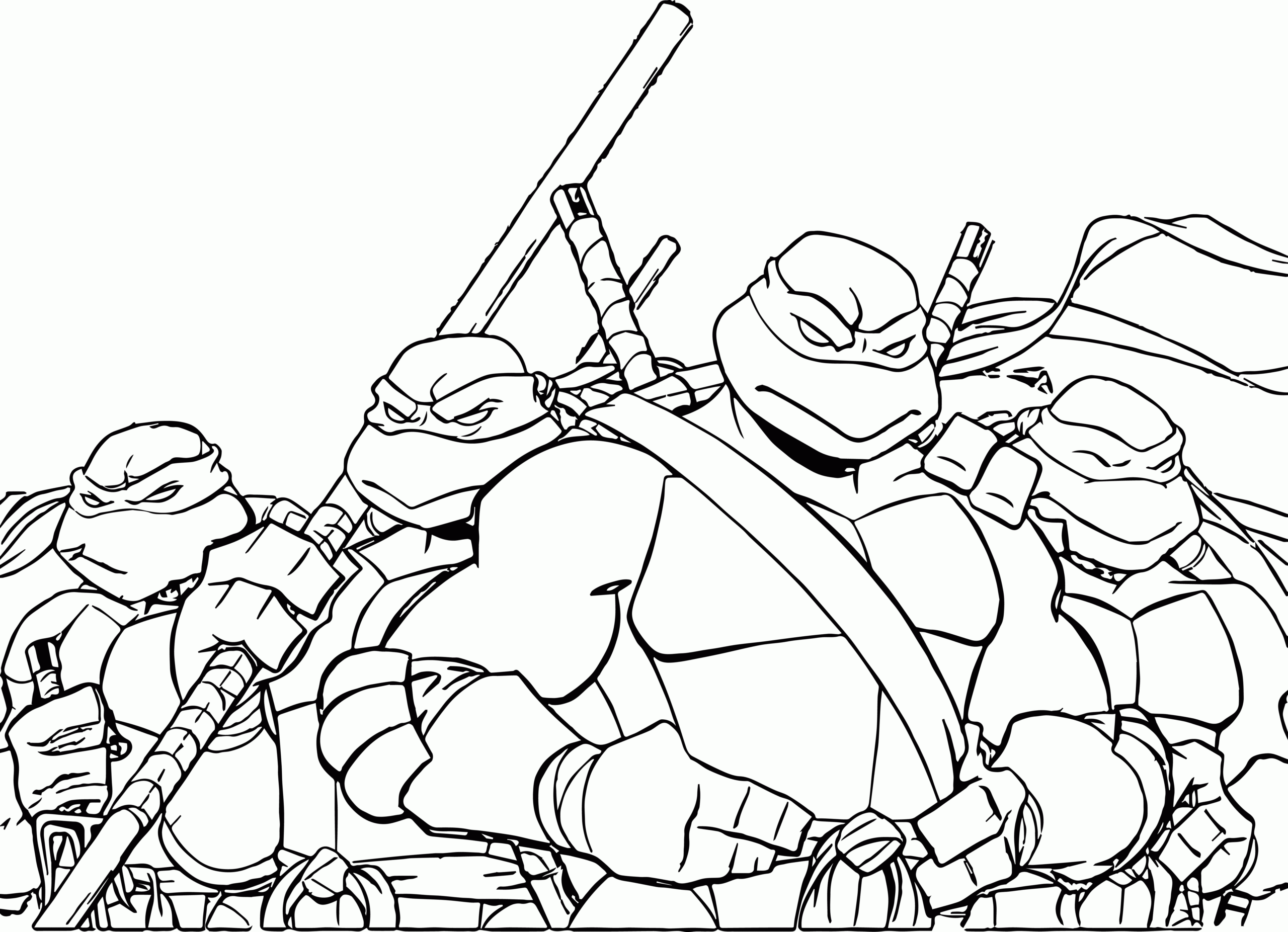Ninja Turtle Coloring Pages Printable Ninja Turtle Coloring Pages Printable