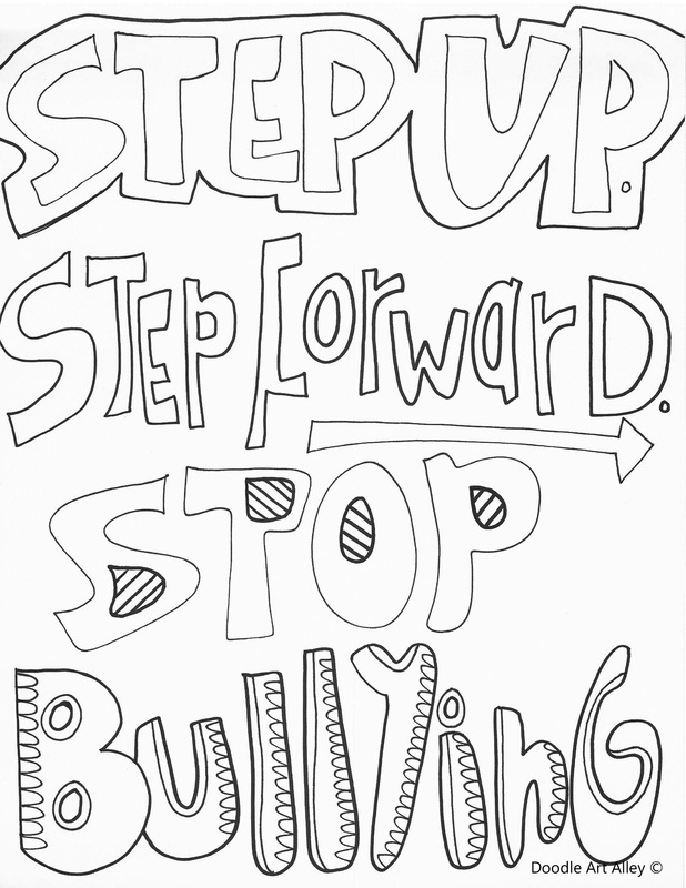 No Bullying Coloring Pages No Bullying Coloring Pages
