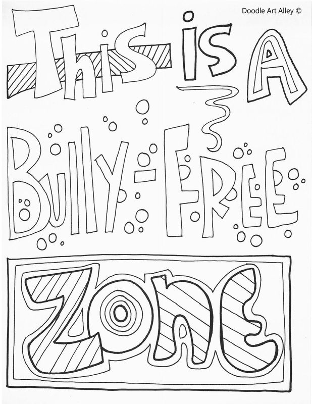 No Bullying Coloring Pages No Bullying Coloring Pages