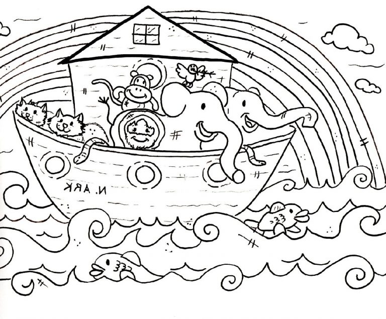 Free Printable Coloring Pages Noah'S Ark