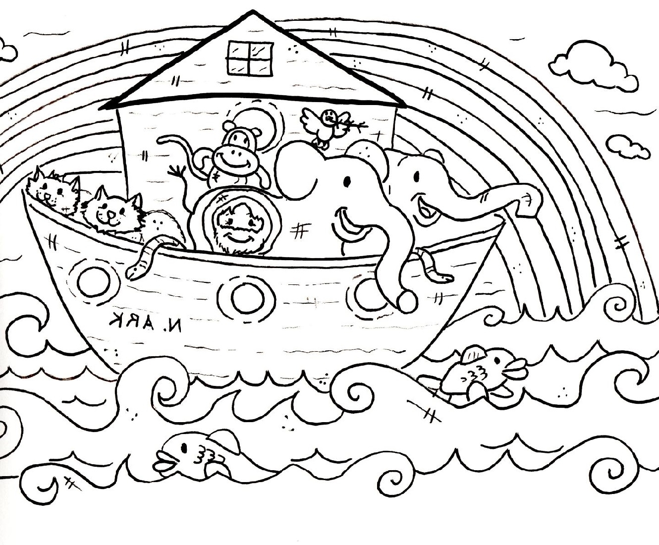 Noah S Ark Printable Coloring Pages Noah S Ark Printable Coloring Pages