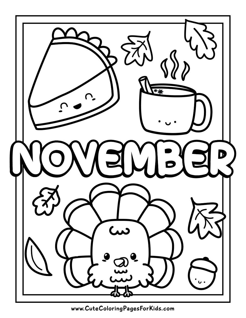 Coloring Pages Printable November Coloring Pages Printable November