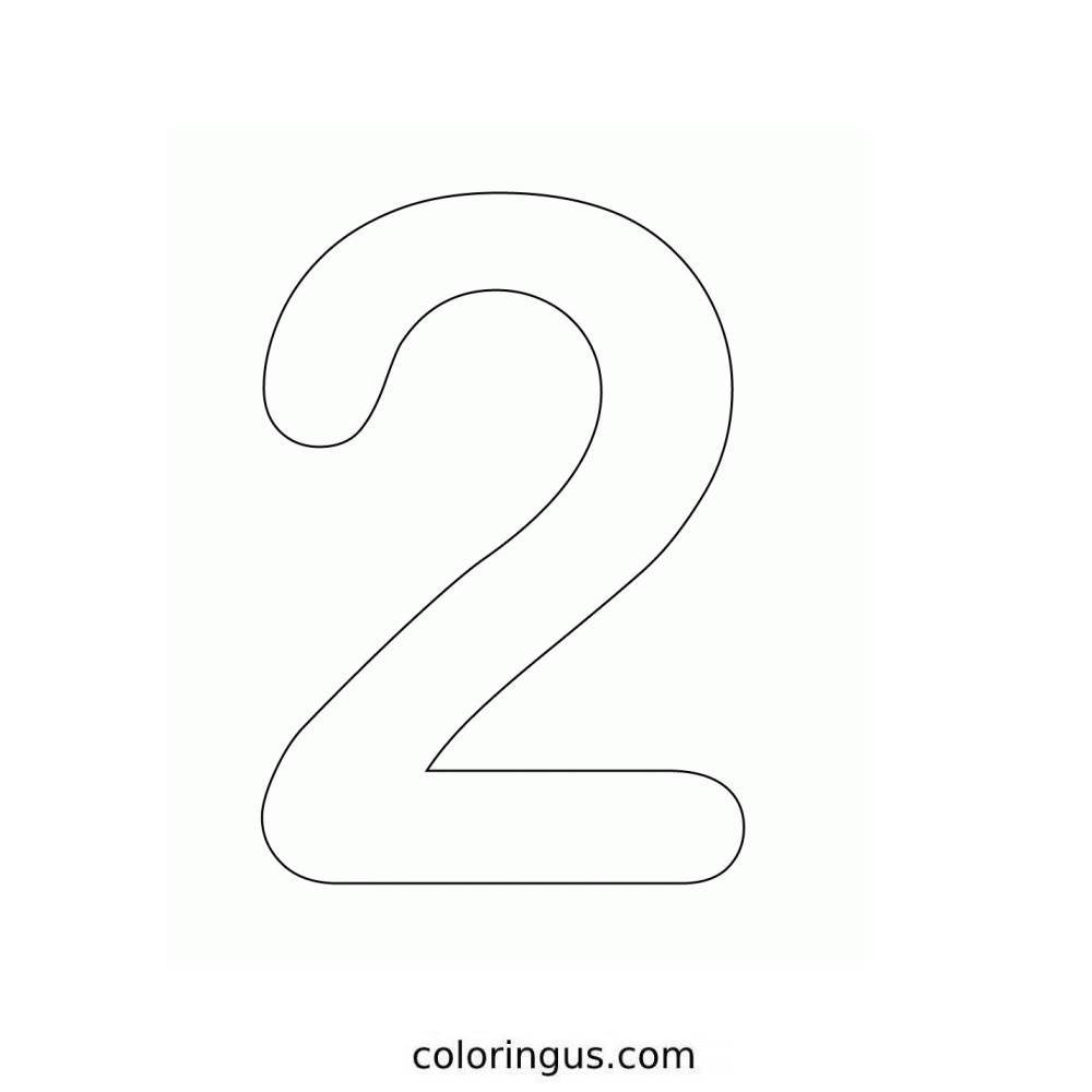 Number 2 Coloring Pages Free Printable PDF Number 2 Coloring Pages Free Printable PDF