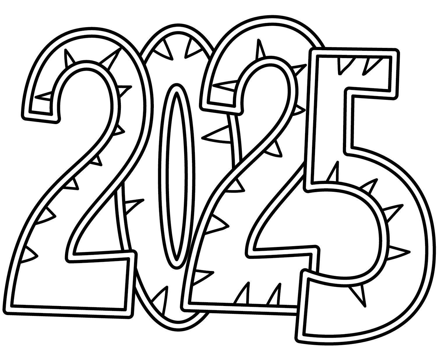 Happy New Year Coloring Pages Printable Pdf