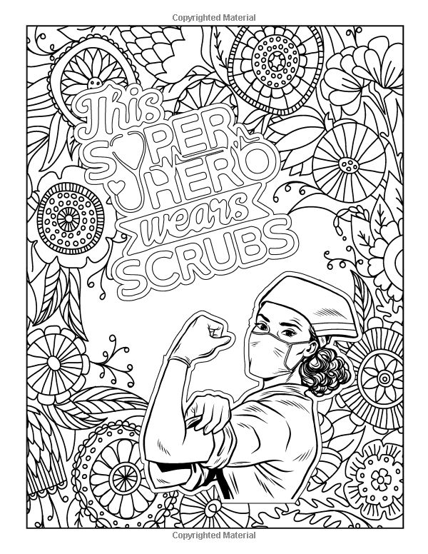 Nursing Coloring Pages For Adults Coloring Pages