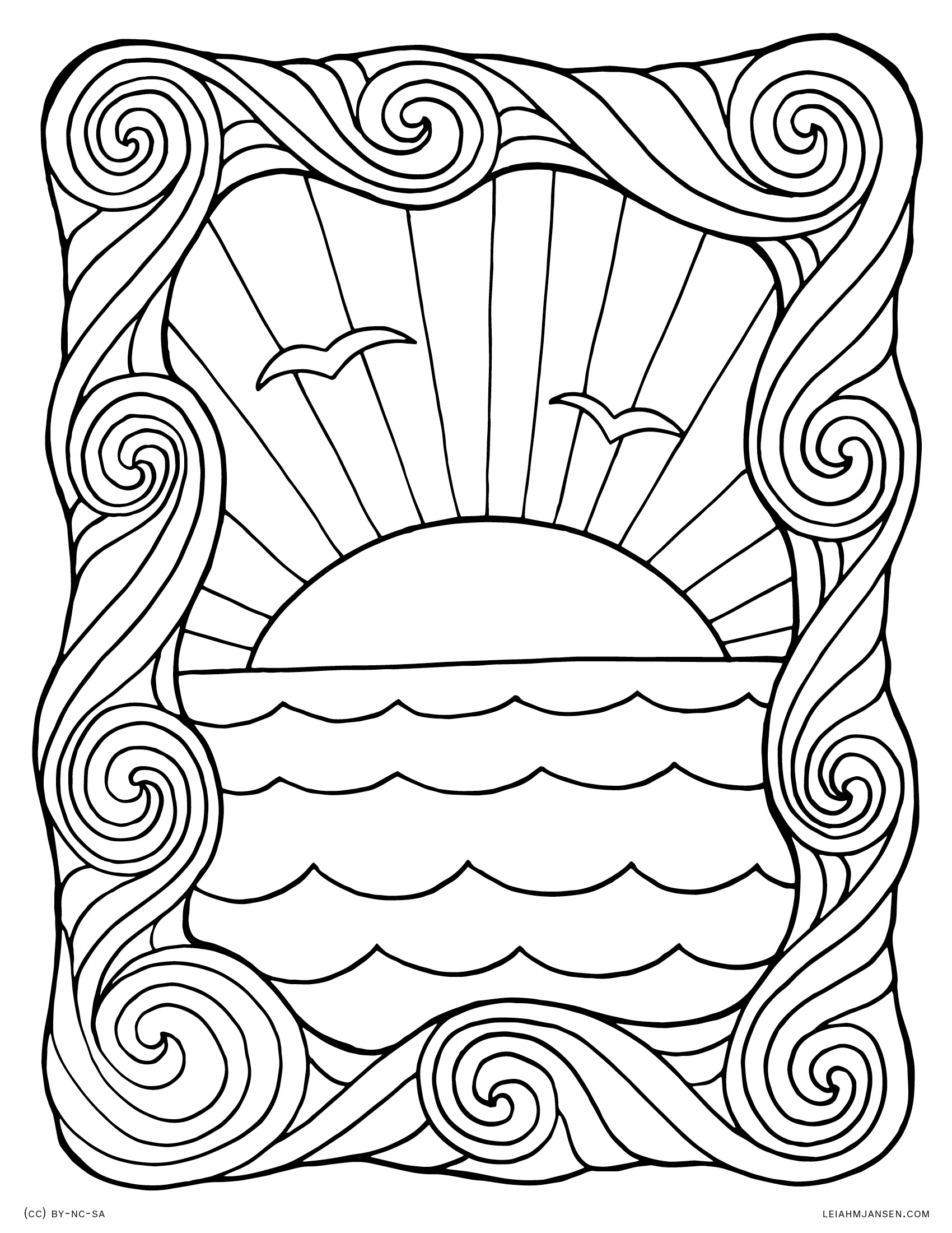 Ocean Printable Coloring Pages Ocean Printable Coloring Pages