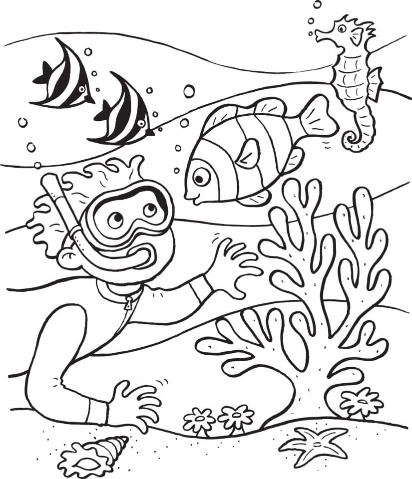 Coloring Pages Printable Ocean Coloring Pages Printable Ocean