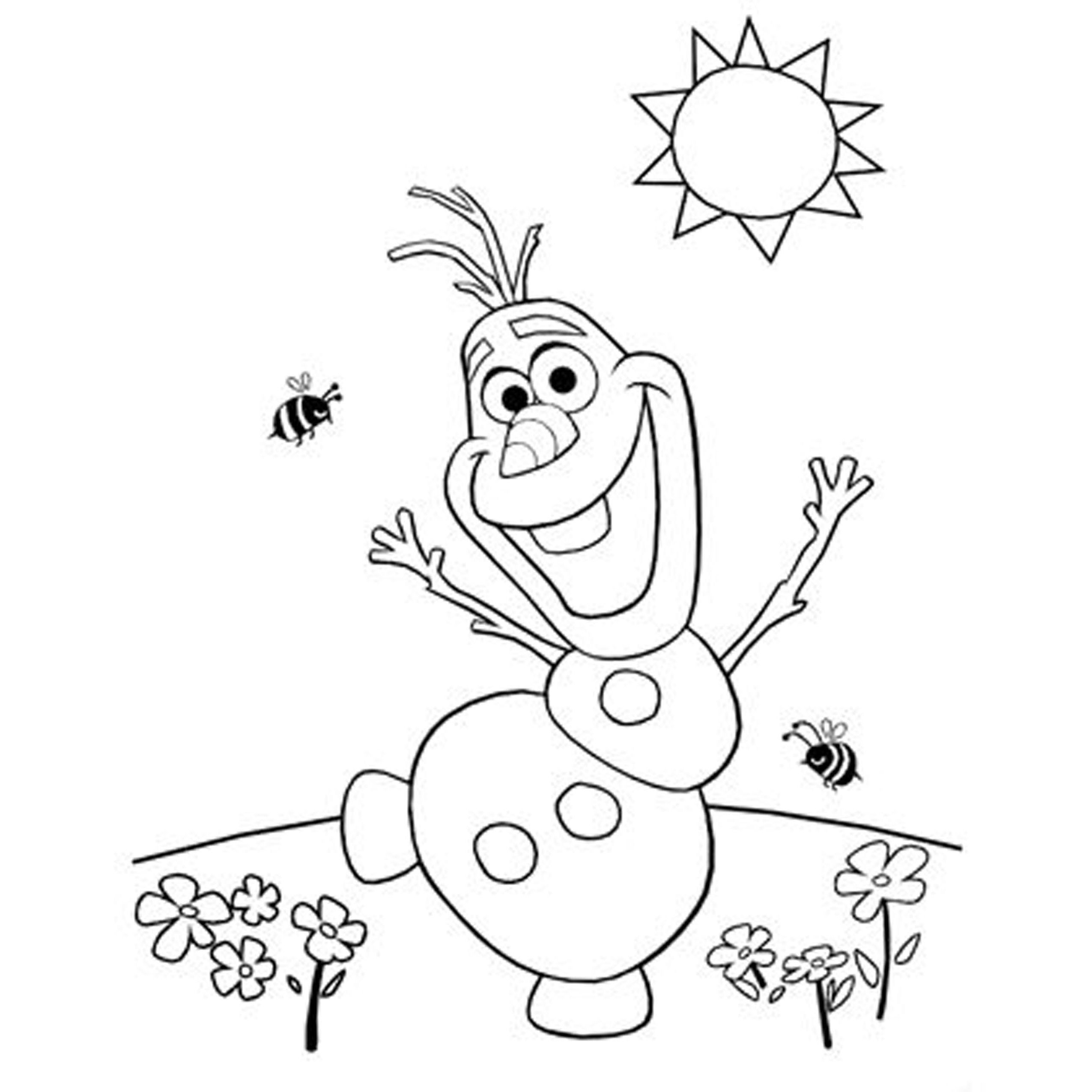 Olaf Coloring Pages Free At GetDrawings Free Download
