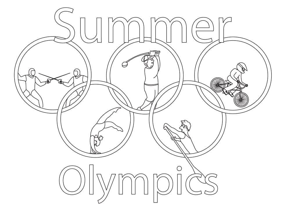 Olympic Coloring Page Olympic Coloring Page