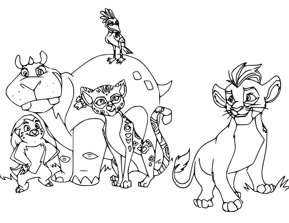 Ono Of The Lion Guard Coloring Page Free Printable Coloring Pages For