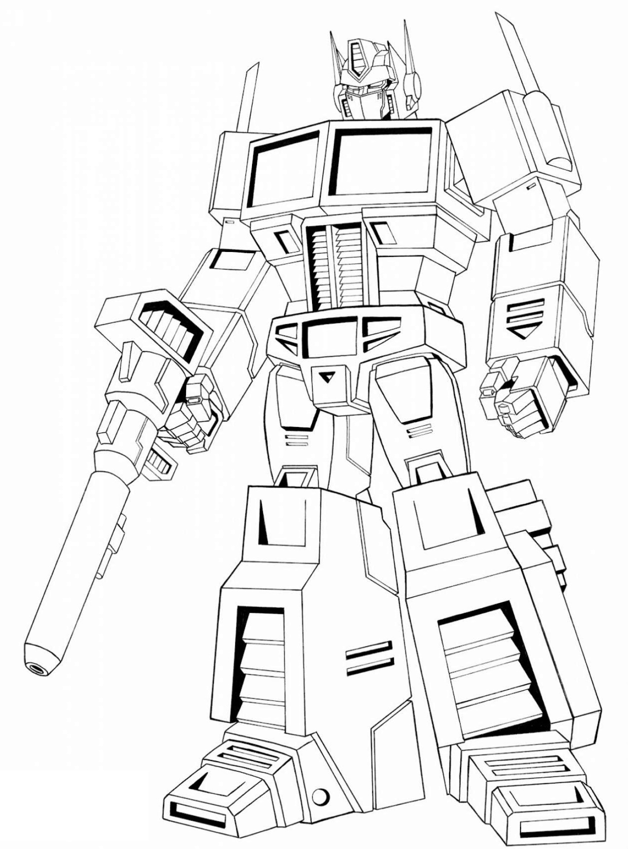 Optimus Prime Coloring Pages Printable Optimus Prime Coloring Pages Printable
