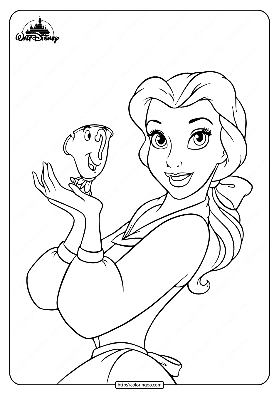 Belle Printable Coloring Pages Belle Printable Coloring Pages