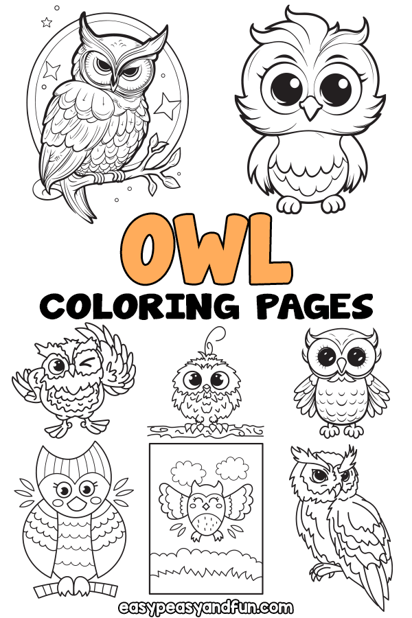 Owl Coloring Pages 30 Printable Sheets Easy Peasy And Fun Owl Coloring Pages 30 Printable Sheets Easy Peasy And Fun