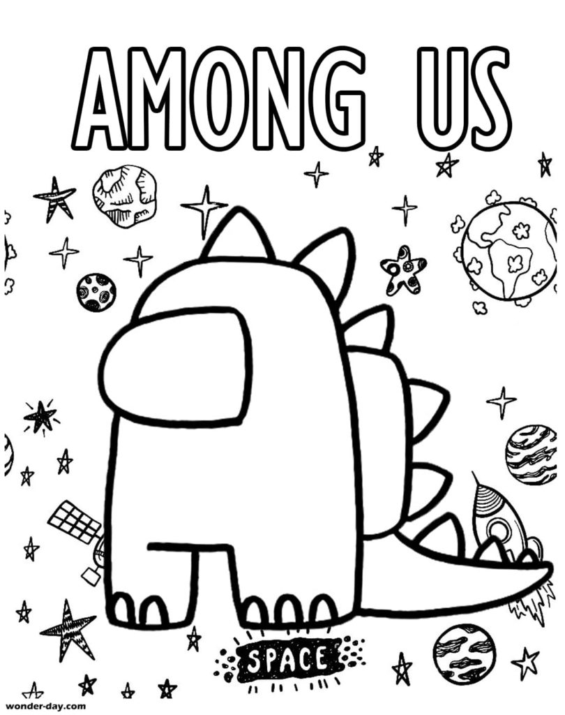 Pages Printable Among Us Coloring Pages Pages Printable Among Us Coloring Pages