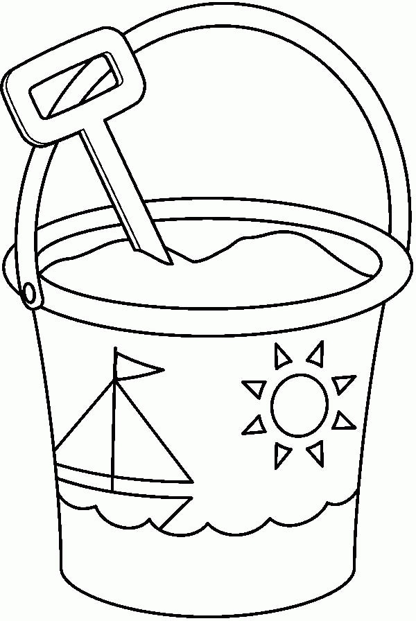 Pail And Shovel Coloring Page Coloring Home Pail And Shovel Coloring Page Coloring Home