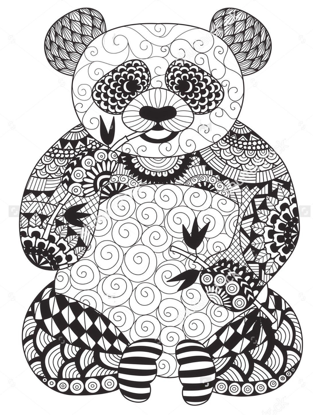 Panda Coloring Pages Free Printable