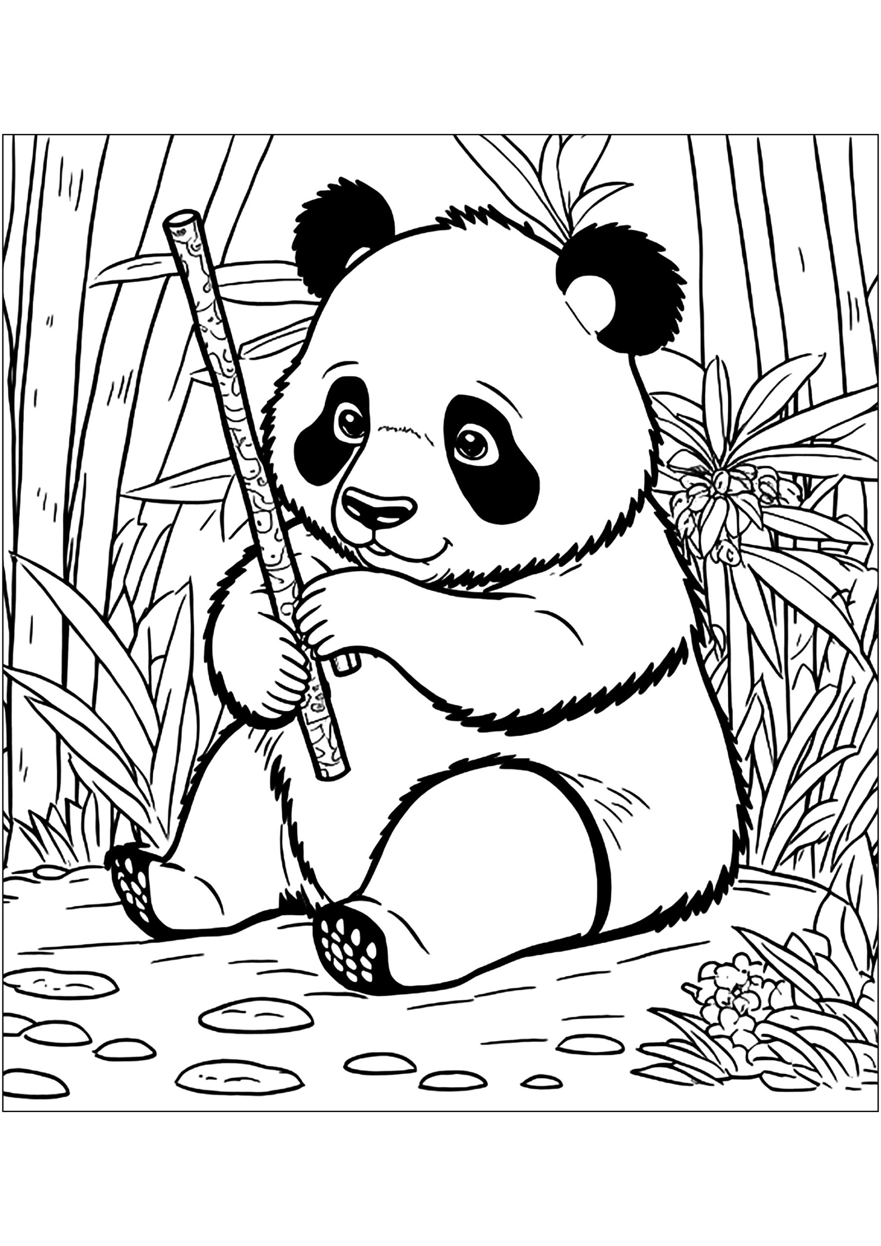 Panda Bear Coloring Pages Printable Panda Bear Coloring Pages Printable