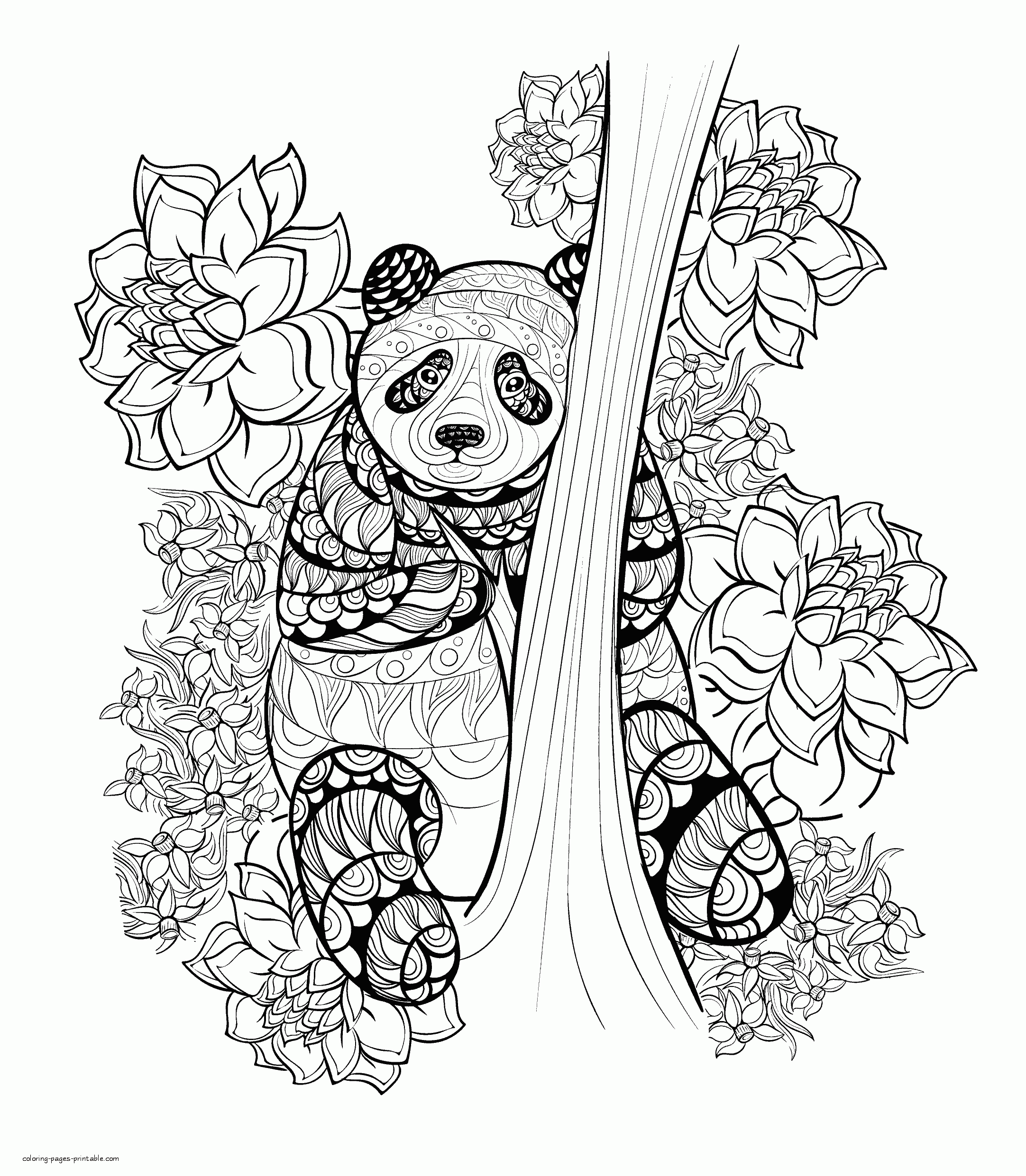 Panda Printable Coloring Pages Panda Printable Coloring Pages