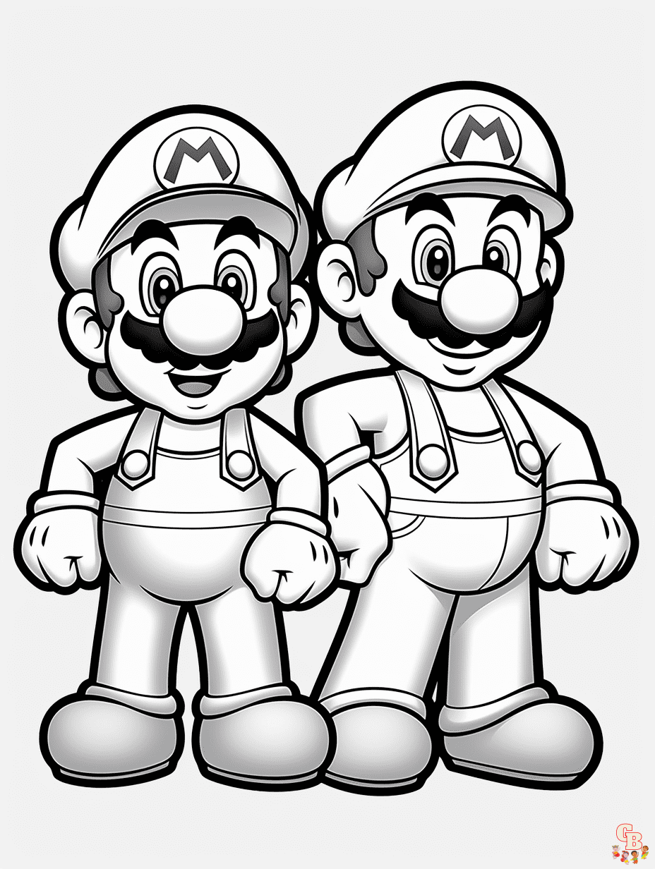 Paper Luigi Coloring Pages Paper Luigi Coloring Pages