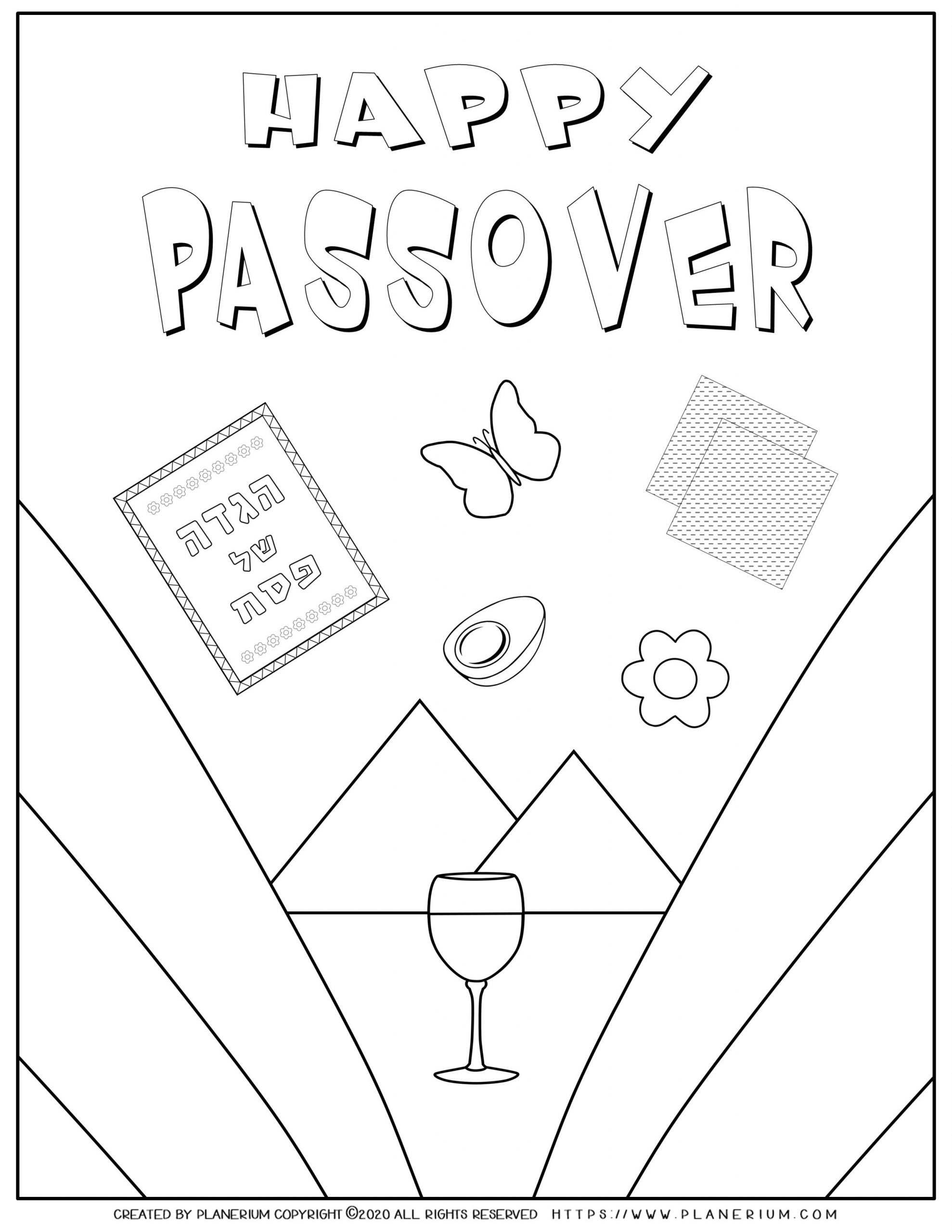 Passover Coloring Pages Free Printable Prntbl Concejomunicipaldechinu