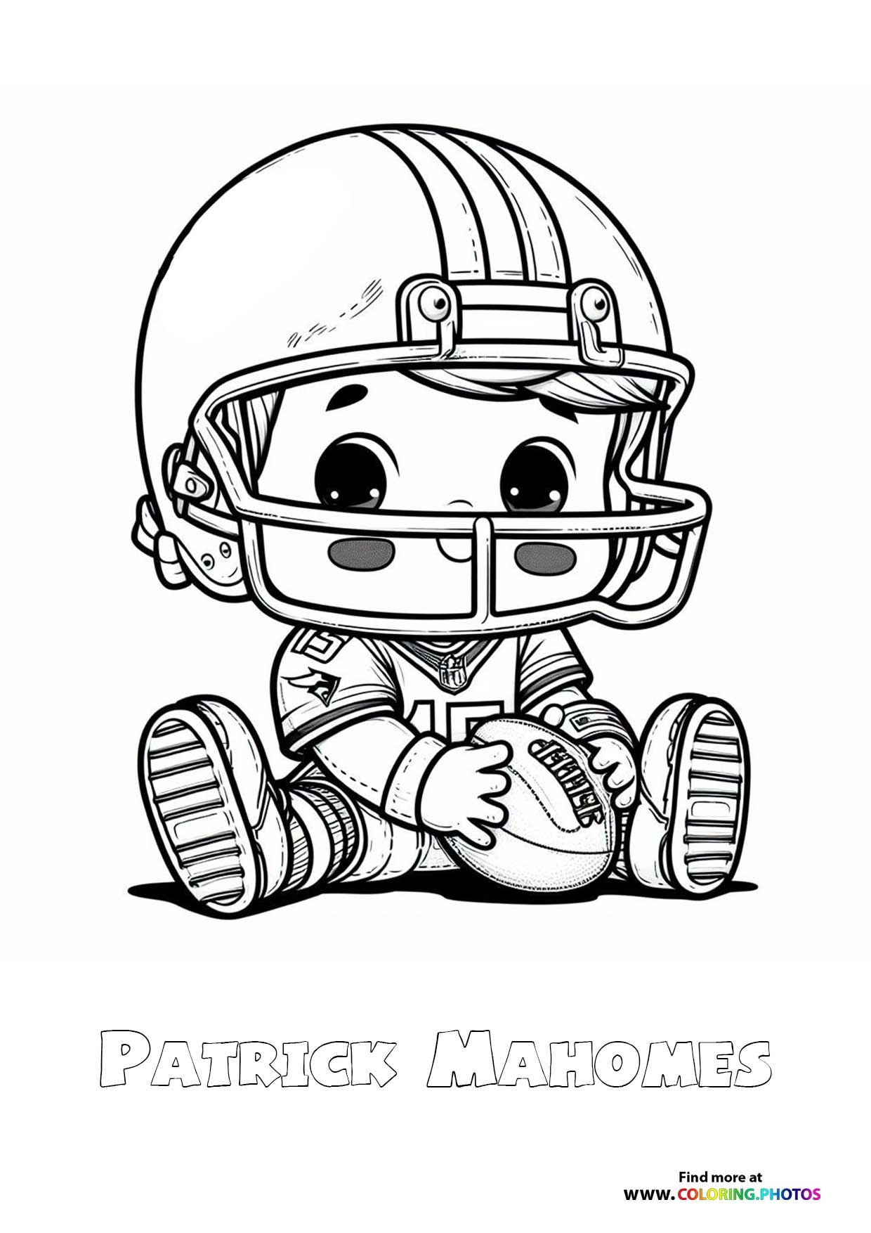 Patrick Mahomes Coloring Pages For Kids Patrick Mahomes Coloring Pages For Kids