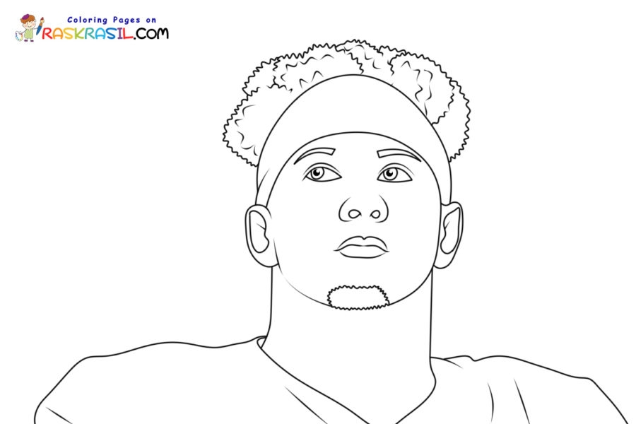 Patrick Mahomes Coloring Pages Patrick Mahomes Coloring Pages