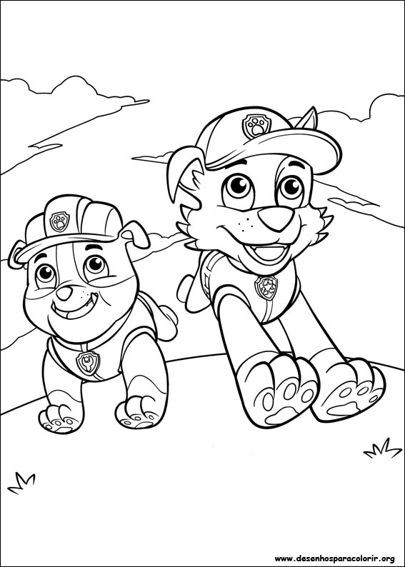 Patrulha Canina Para Colorir