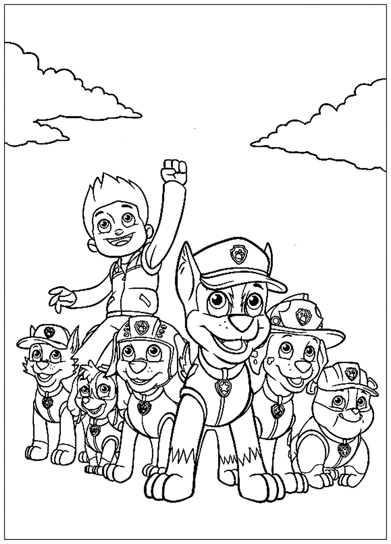Paw Patrol Characters Coloring Pages Paw Patrol Characters Coloring Pages