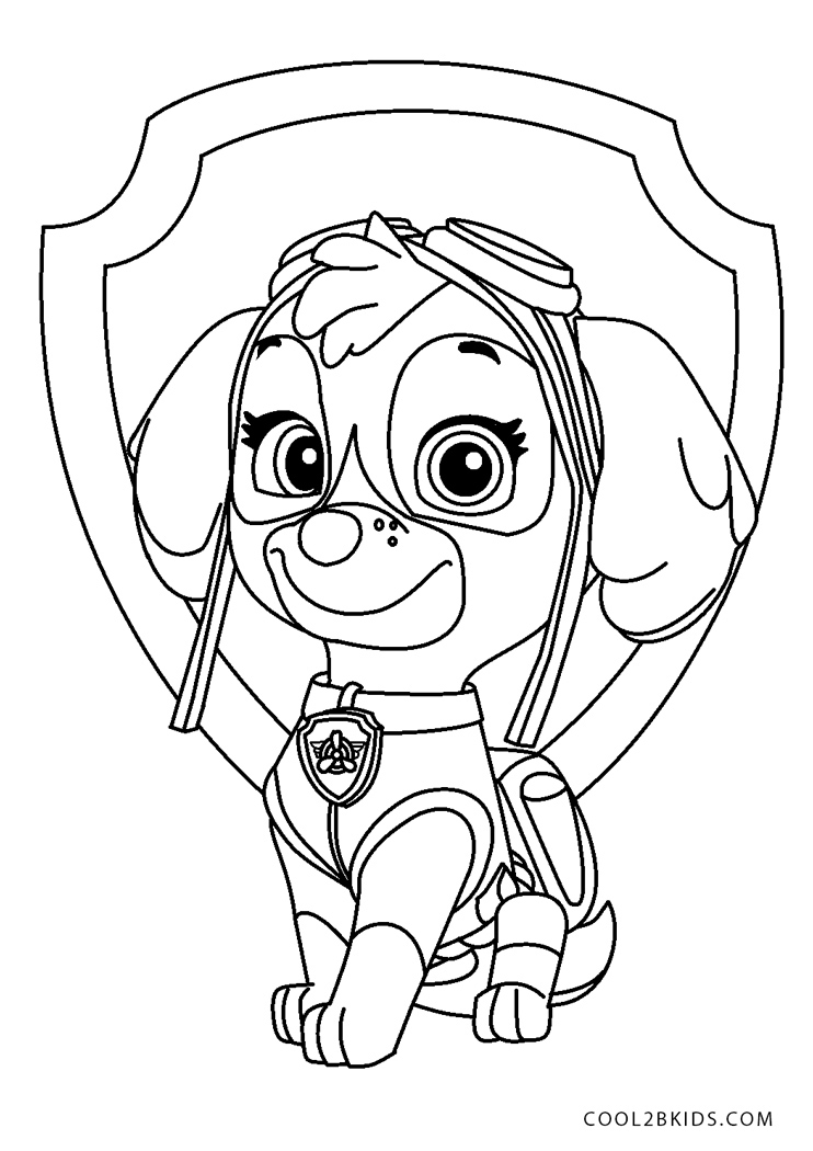 Free Printable Paw Patrol Coloring Pages Free Printable Paw Patrol Coloring Pages