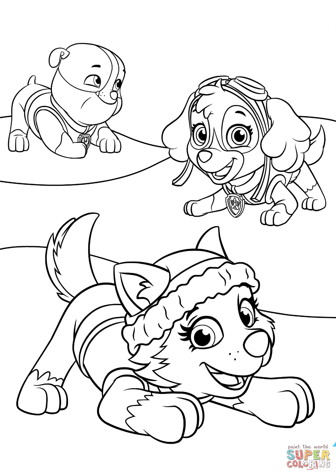Paw Patrol Coloring Pages Everest At GetColorings Free Printable Paw Patrol Coloring Pages Everest At GetColorings Free Printable