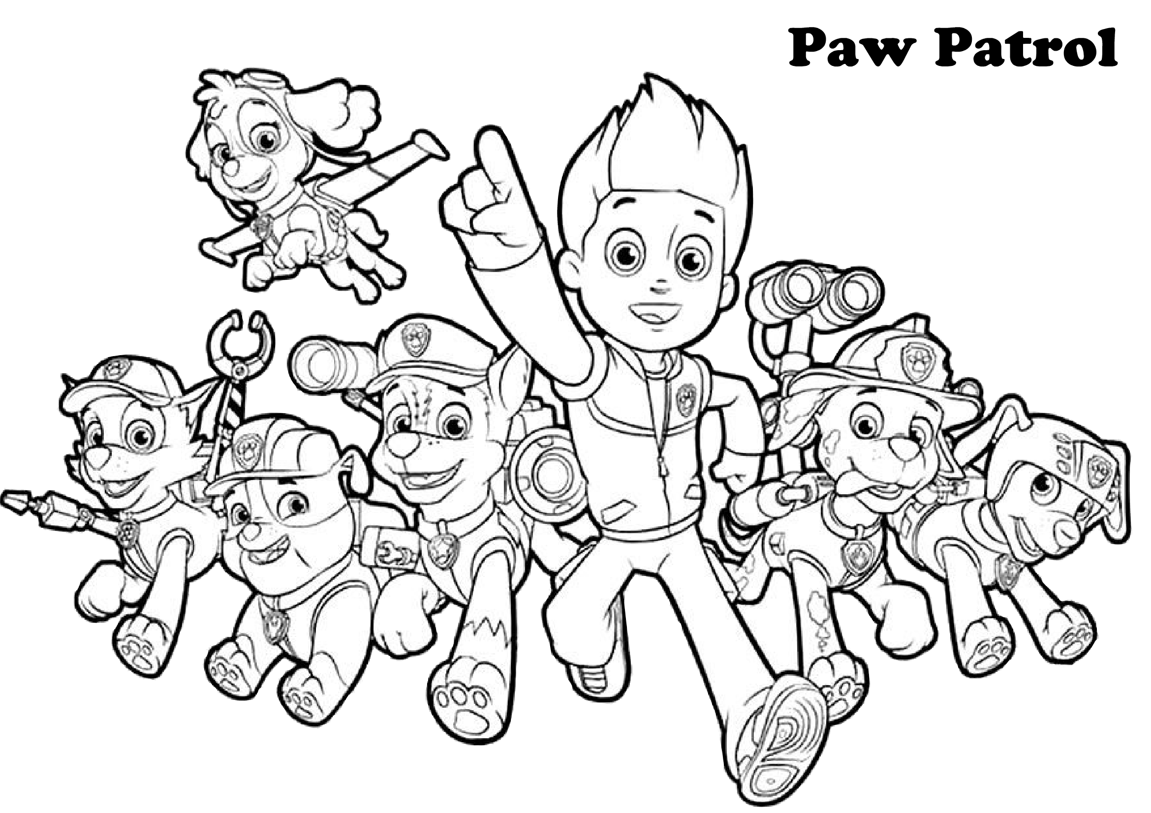 PAW Patrol Coloring Pages Printable PAW Patrol Coloring Pages Printable