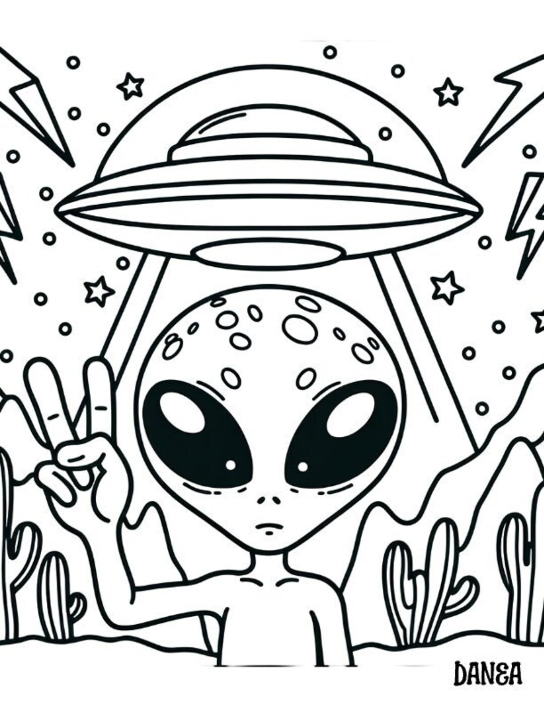 Peace Alien Printable Coloring Page Kids Printable Coloring Page Etsy Peace Alien Printable Coloring Page Kids Printable Coloring Page Etsy
