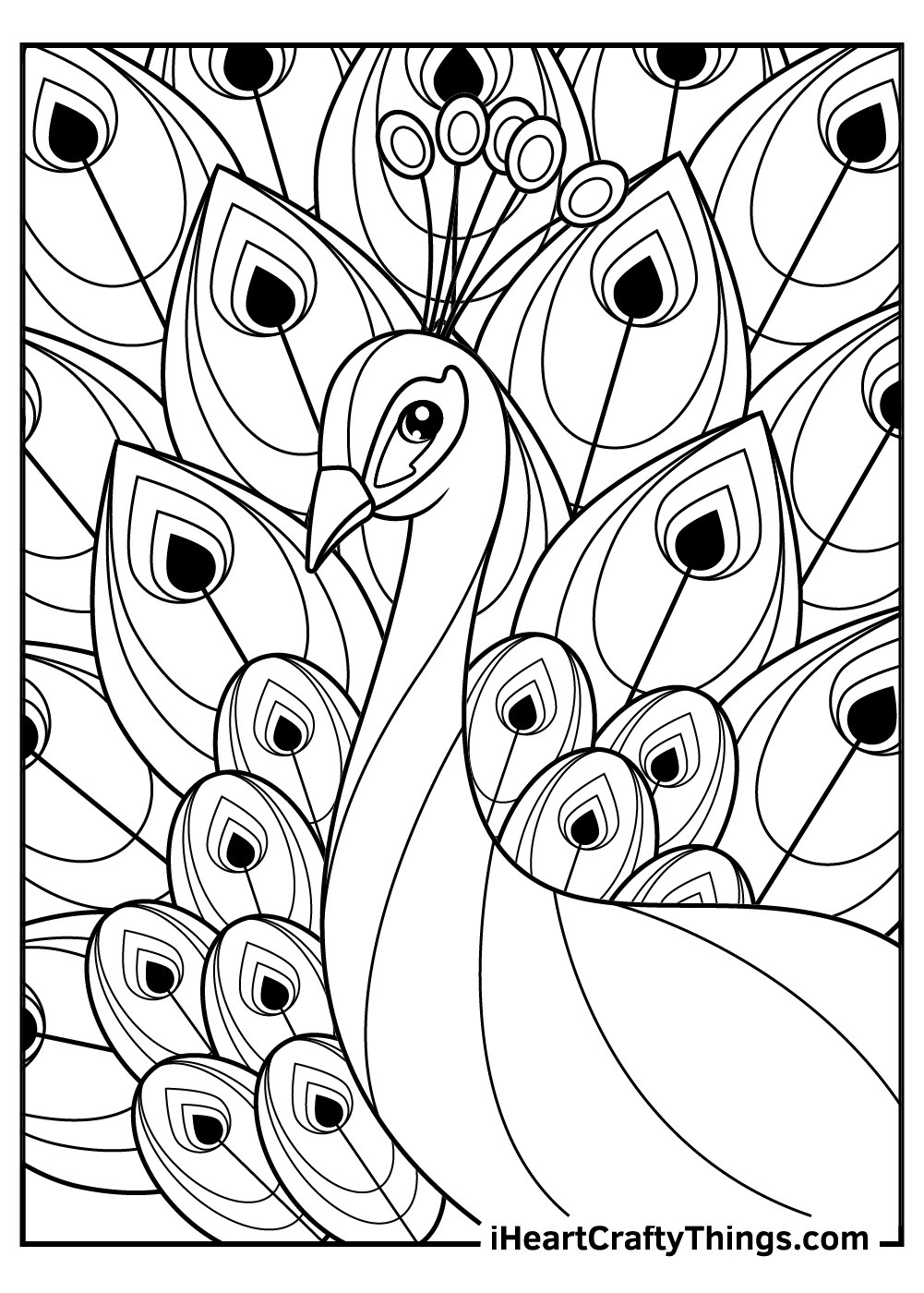 Peacock Coloring Pages Printable Prntbl Concejomunicipaldechinu Gov Co